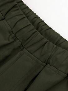 1pc Teen Boy Casual Versatile Sports Training Outdoor Joggers With Pockets, Spring/Summer/Autumn/Winter - Army Green - View 5