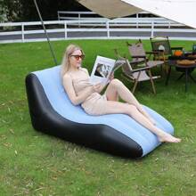 Inflatable Deck Chair, Inflatable Lounger Beach Air Sofa Chair Slouchy Lounge Sofa For Indoor Living Room Bedroom, Outdoor Travel Camping Picnic - Multicolor - View 9