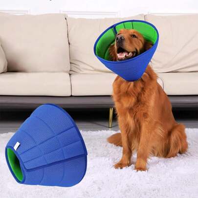 Thickened Pet Elizabethan Collar, Cat Dog Anti-Licking Anti-Bite Anti-Scratch Protective Cone, Grooming Neck Ring Dog Hat