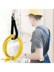 1/4Pcs Electrical Tape Holder Straps Heavy Duty Tape Holder Chain With Carabiner Hooks Thong Waist Tape Holder Lanyard Polyester - Multicolor - View 5