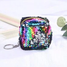 1 件/5 件/10 件多色零钱包双色亮片零钱袋迷你包钥匙包小包，波西米亚风 - 彩色 - 查看 7