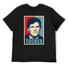 Tucker Carlson Hope T-Shirt Anime Stuff Designer Shirts Customs Design Your Own Compression Shirt Men - Black - View 1