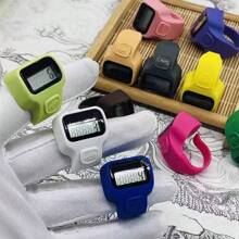 1pc/3pcs/5pcs Ramadan Electronic Finger Ring Counter, Silent Mini Colorful Rubber Tally Counter, Unisex (Assorted Colors)
