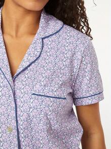 Women Pajamas Set 2 Pieces Loungewear Suits Short Sleeve Shirts Tops And Shorts Sleepwear Outfits