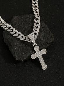 6 种款式可选 - 1 件吊坠和不锈钢链条，男女通用嘻哈朋克复古项链，适合日常佩戴或作为情侣派对/圣诞礼物 - 彩色 - 查看 9