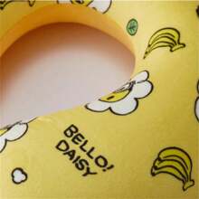 Miniso Almohada en forma de U de espuma de memoria con diseño de Minions y Margaritas, almohada de viaje transpirable, almohada de siesta con diseño de dibujos animados, suave almohada para avión