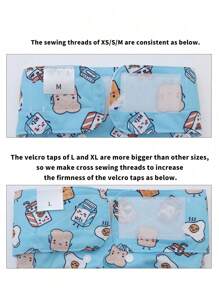 3片装可重复使用随机印花女狗尿布 - 彩色 - 查看 5