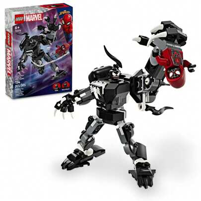 LEGO Mech Armor Vs. Miles Morales, Posable Action For Kids, Building Set With Minifigures, Travel Toy, Super Hero Battle Gift For Boys And Girls Aged 6 And Up, 76276,Christmas Gift