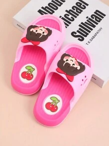 儿童拖鞋夏季男童女童软底防滑卡通室内浴室淋浴拖鞋幼儿儿童沙滩凉鞋户外运动旅游度假时尚婴儿拖鞋 - 粉色 - 查看 3