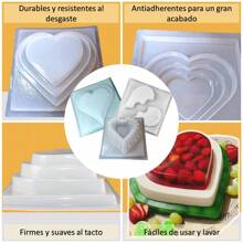 Molde Para Gelatina Corazon 3 Pisos San Valentin 2.4 Lt
