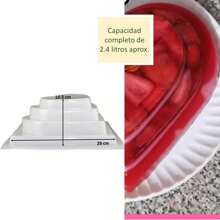 Molde Para Gelatina Corazon 3 Pisos San Valentin 2.4 Lt