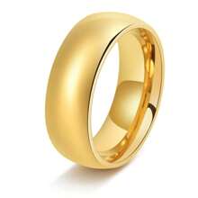 4pcs Stainless Steel Couple Rings, 4mm/6mm/8mm Diameter 1.8cm, Suitable For Valentine's Day Gifts,Mom,Mother,Mother's Day,Gift