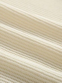 Humor Bear 2 件套女孩时尚针织盖袖上衣，带荷叶边和长裤套装，夏季 - 杏色 - 查看 5