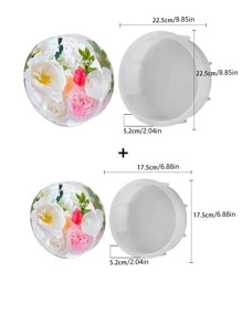 6.7 Inch Large Heart-Shaped Silicone Molds For Resin - Deep, Flexible, Molds For Flower Preservation, Bookend, Epoxy Resin Casting, DIY Wedding, And Valentine's Day Home Decorations - Perfect For Crafting And Gift Giving - White - View 16