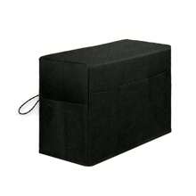 1 pièce de Housse de machine à coudre, anti-poussière et imperméable, avec des poches pour ranger les fournitures de couture, robuste couvre-poussière avec des poches latérales pratiques, poignée solide pour la plupart des machines standard (L46xL21xH32cm), fournitures scolaires