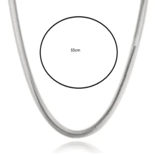 925 Silver Fashionable Round Snake Bone Necklace, Width 6MM, Suitable For Daily Wear And Gift Giving - White - View 4