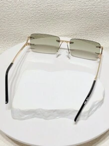 1件经典金属方形镜框时尚眼镜 Y2K 男士户外服饰配饰、复古配饰、沙滩配饰、街头服饰风格，适合搭配毛衣、夹克、连帽衫、连体裤、皮裤和工装裤。 - 彩色 - 查看 3