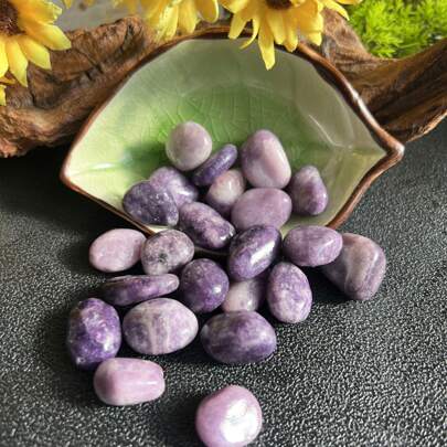100g Natural Purple Lilac Crushed Stone For Aquarium, Vase, Succulent Plants, Aquarium Gravel Decorative Pebbles, Glass Container Filler