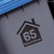 Papa Prints Pack Of 1/3/5 Bin Numbers For Wheelie Bins Personalized Wheelie Bin Stickers Numbers Waterproof Bin Stickers For Wheelie Bins - Multicolor - View 27