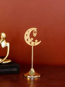 1件/2件套金属装饰杆，现代奢华风格，适用于家居和壁炉装饰、聚会、派对，星形、月亮形、灯笼形，生日、毕业、开斋节礼物 - 彩色 - 查看 15