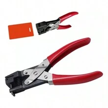 Flat Hole Punch Clip For 13x3mm PVC Badge