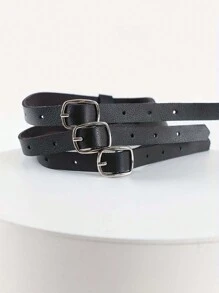 Dây chuyền da PU thời trang choker phụ kiện cho tiệc tùng hẹn hò - màu đen - Xem 5