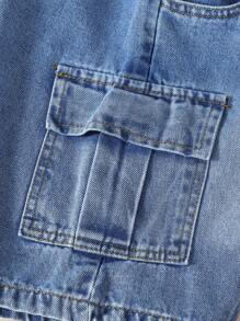 1pc Boys' Fashionable Graffiti Distressed Denim Shorts, Casual Street Style