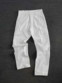 Herren Straight Leg Jeans in heller Waschung, modische & minimalistische Herrenhose