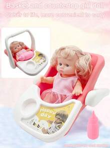 Muñeca realista miniatura de 22cm para niños, muñeca de juego informal con chupete, botella y accesorios de cesta de mano, muñeca de niña realista con ropa desmontable y cabeza giratoria 360°, regalo de cumpleaños/festividad para niñas (cada muñeca viene con 1 botella + 1 chupete, las muñecas con accesorios de cesta de mano no incluyen chupete, solo botella)