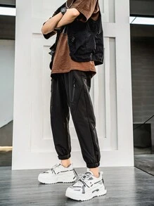 Fashionable Casual Men's Sneakers, Thick Sole Chunky Sneakers, Breathable Mesh Inserts, Chunky Sneakers, Suitable For Teens, Casual Wear, Outdoor Activities, Vacation Travel, Gifts For Graduation Or Birthday