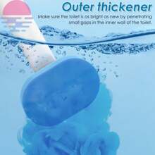 Toilet Brush Bathroom Toilet Bowl Disposable With Refill - trắng - Xem 6