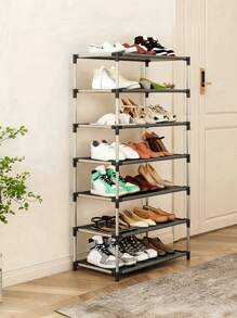 1pc Multi-Functional Multi-Tier Shoe Rack, Easy To Install, Suitable For Living Room And Entrance Dust Storage, Multi-Layer Reinforced Design, Holiday Gift, Children Gift - Multicolor - View 10