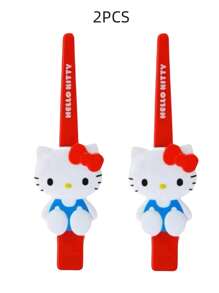 Sanrio 1/2/4/8 pezzi Fermagli per capelli Hello Kitty, My Melody, Kuromi, Cinnamoroll, parole Y2K, fermagli per capelli a forma di gatto kawaii, accessori per capelli, regali, decorazioni per il bagno, decorazioni autunnali, accessori per il ritorno a scuola
