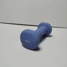 1pc Multi-Color Matte Finish Dipped Dumbbell, Solid Cast Iron Unisex Home Gym Fitness Equipment Gym Accessories, Sport, Gym, Home Exercise, Dumbbell, Gym Weights, Weights, Women's Dumbbells, Men's Dumbbells - Multicolor - View 5