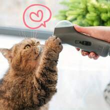 Pet Treat Launcher - Plastic, Ergonomic Handle, Battery-Free
