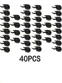 10pcs Hanging Storage Box, Wall Mounted Hat Rack, Adhesive Hat Hook, Wall Hat Hook, Door Hat Rack, Baseball Cap Rack, Household Black Plastic Hat Hook, Gender Reveal Party, Perfect For Birthdays, Weddings, Parties, The Perfect Gift For Colleagues, Friends, And Family, Back To School