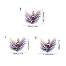 1pc/2pcs/3pcs Music Notes - Heat Transfer Patches, DIY Iron-On Washable Patches, Suitable For DIY T-Shirts, Jeans, Sweatshirts, Handbags, Pillows