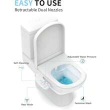 Bidet Fresh Water Dual Spray Kit Non Electric Toilet Seat Attachment Cold Wash Bathroom Decor Summer