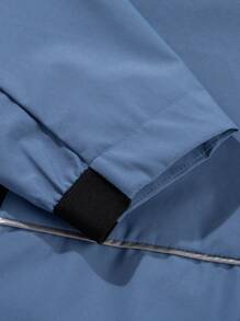 Men's Windproof Jacket, Waterproof, Breathable, With Hood, Zipper, Long Sleeves And Pockets, Ideal For Hiking, Jogging, Biking, Outdoor Fitness And Sports.