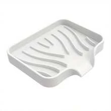 Silicone Soap Dish With Drainage, Non-Slip Rectangular Soap Holder Tray For Bathroom, Travel-Friendly Soap Container With Anti-Skid Bottom Design