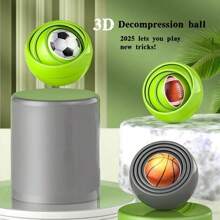 3D Decompression Ball Foot, Basketball Infinite Rotating Fingertip Gyro 2025 Lets You Play New Tricks! - Multicolor - View 2