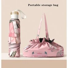 1 chiếc ô che mưa; ô che mưa du lịch di động; bề mặt ô che nắng hai lớp; họa tiết hai mặt; ô che nắng cho phụ nữ; ô trong suốt - Nhiều màu - Xem 4