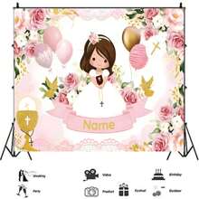 Phông nền trang trí lễ rửa tội, họa tiết chấm bi vàng lấp lánh, cây xanh và chữ thập, tùy chỉnh tên, phù hợp cho tiệc trẻ sơ sinh, trang trí tiệc mừng sinh nhật, đạo cụ chụp ảnh chân dung, chất liệu vinyl, phụ kiện trang trí tiệc. - Nhiều màu - Xem 8