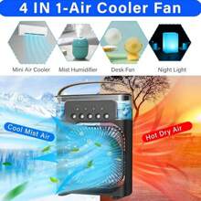 Mini Portable Fan, Air Humidifier, USB Charging And Endurance, Portable Desktop Humidifier - Green - View 2