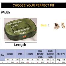 1个椭圆形毛绒宠物床，可水洗多功能犬猫床，保暖加厚防潮柔软透气，适合小型/中型/大型宠物，四季皆宜 - 彩色 - 查看 15