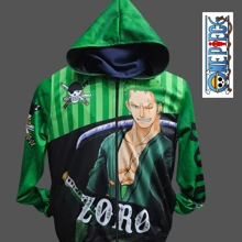 CHAMARRA ONE PIECE Roronoa Zoro SUBLIMADA UNITALLA ALTA CALIDAD