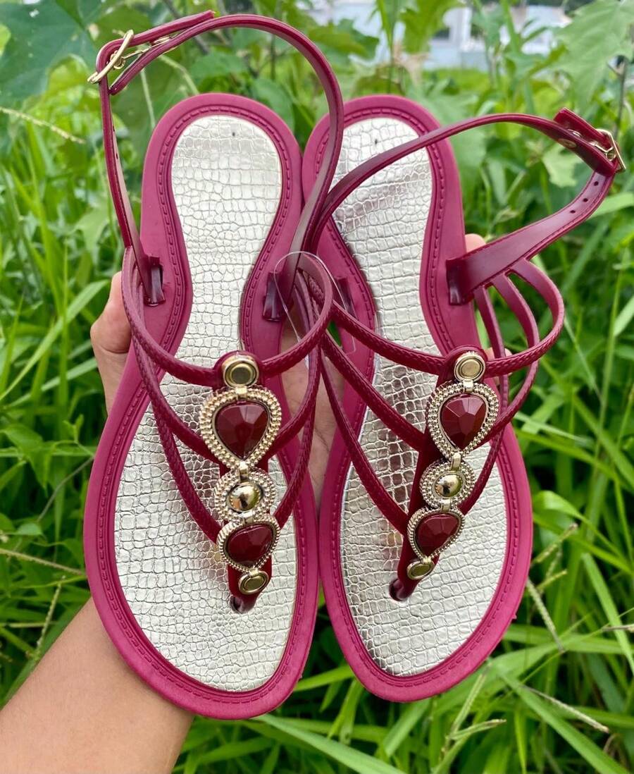 Women's Flat Sandals Comfortable Flip Flops Women's Footwear - 金楓 - 查看 1
