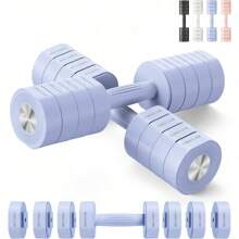 Adjustable Dumbbell Set Of 2, 4 In 1 Hand Weights For Women At Home, Free Weights Dumbbells Each 2.2lb 4.4lb 6.6lb 8.8lb, Weight Set For Home Gym Exercise Training