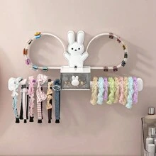 1/2pcs Wall Mounted Hair Accessories Storage Rack Punch Free Hair Hoop Hair Tie Hair Clip Hairband Display Stand Barrettes Organizer
