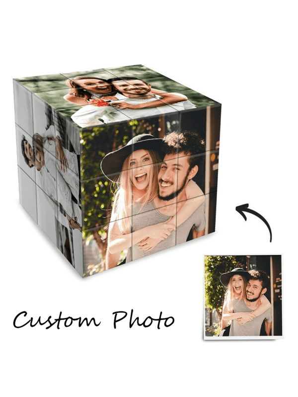 1 Piece Or More 70mm Third-Order Right Angle Seamless Customizable 6 Photos Magic Cube HD UV Cultural And Creative Gift Logo, Can Be Used As Company Logo, Can Be Used As Family Photos, Gifts, Promotions, Holiday Gifts, Commemorating Important Moments Birthday Graduation